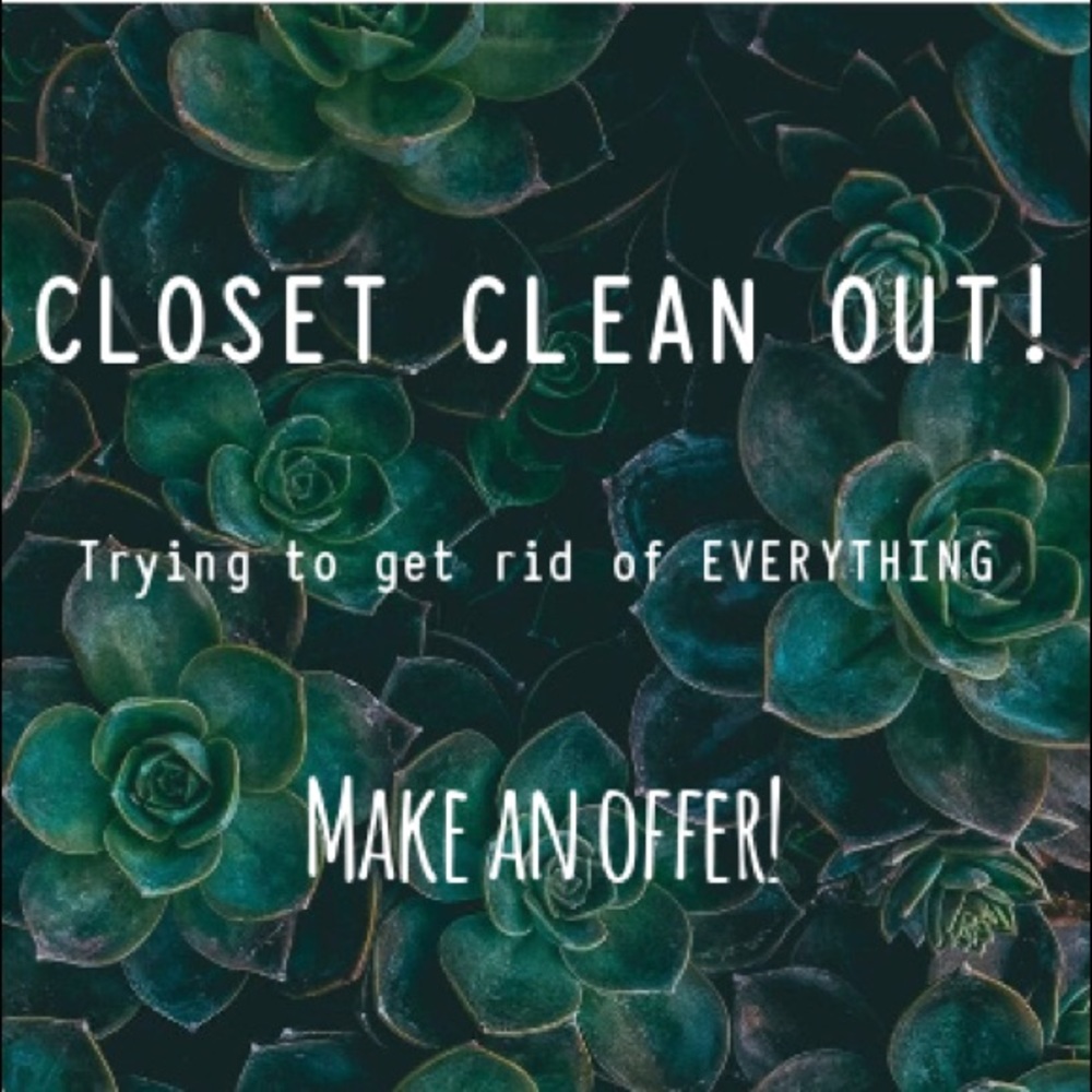 Closet Clean Out, accepting all reasonable offers!